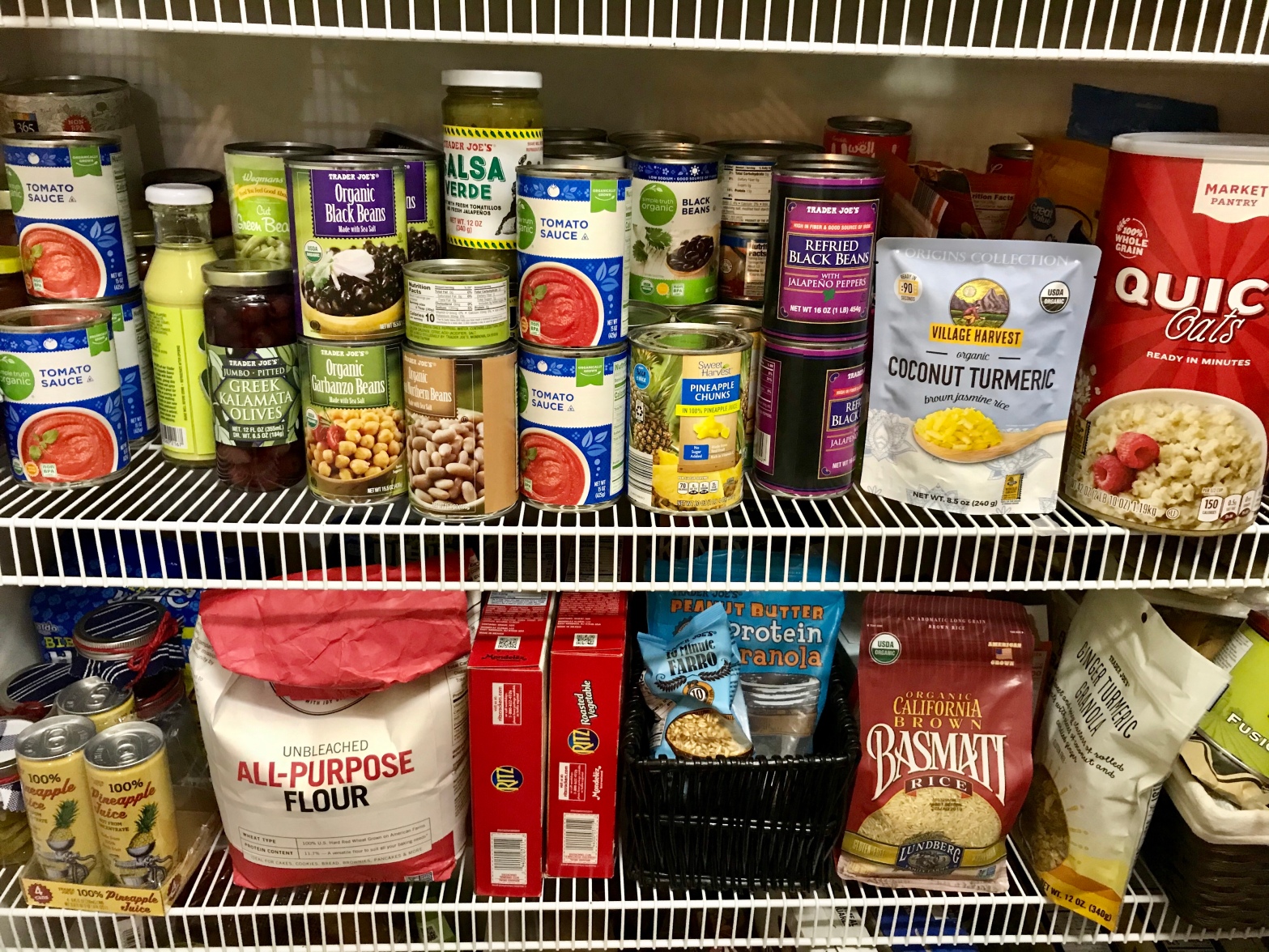 Discounted plant-based pantry staples